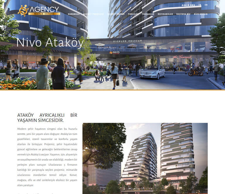 Agency Gayrimenkul detay sayfası