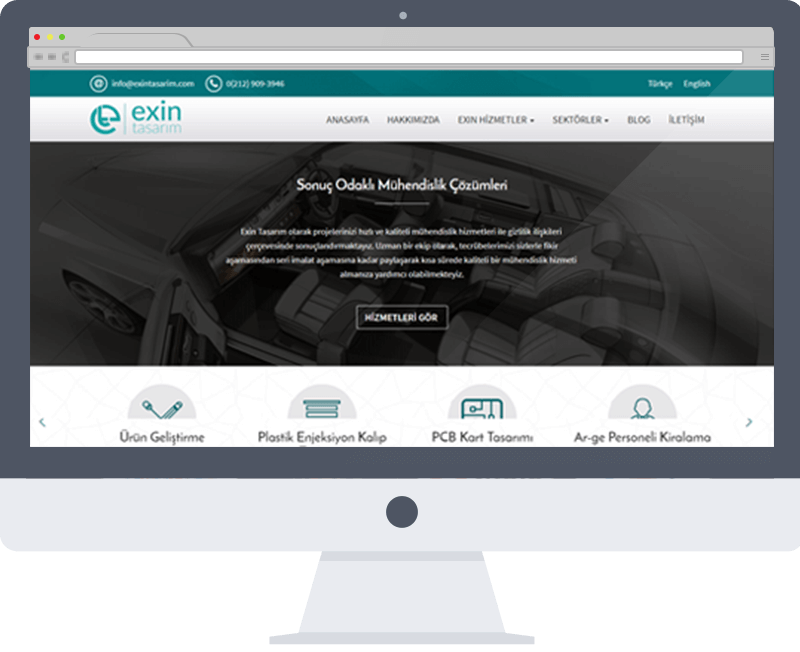 Exin Tasarım Web Tasarımı