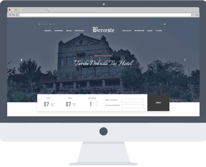 Berceste Hotel Web Tasarımı