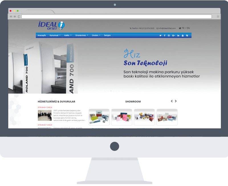 İdeal Ofset Web tasarım