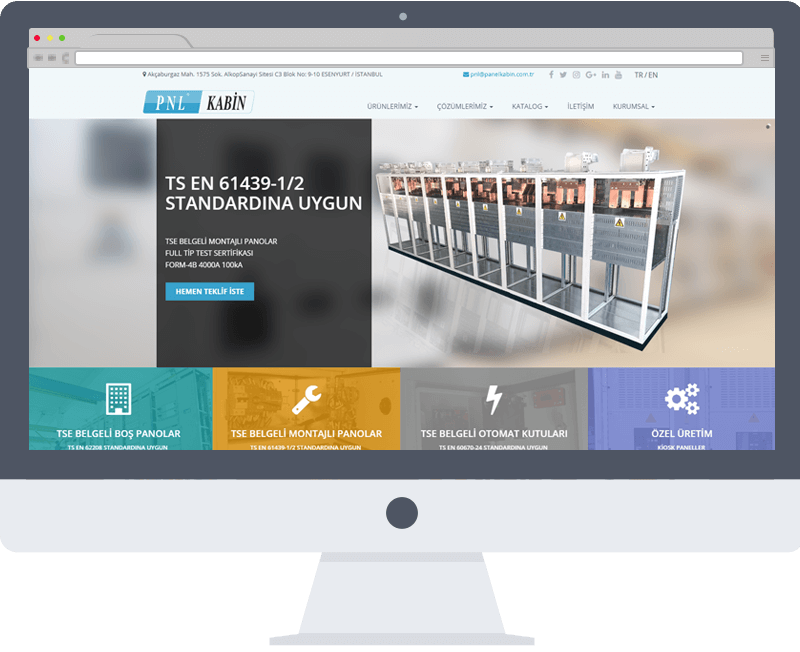 Panel Kabin Web Site tasarımı
